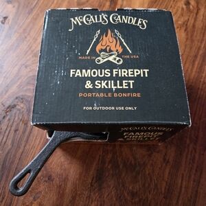 McCall's Candles Firepit & Skillet Portable Outdoor Bonfire Made In The USA